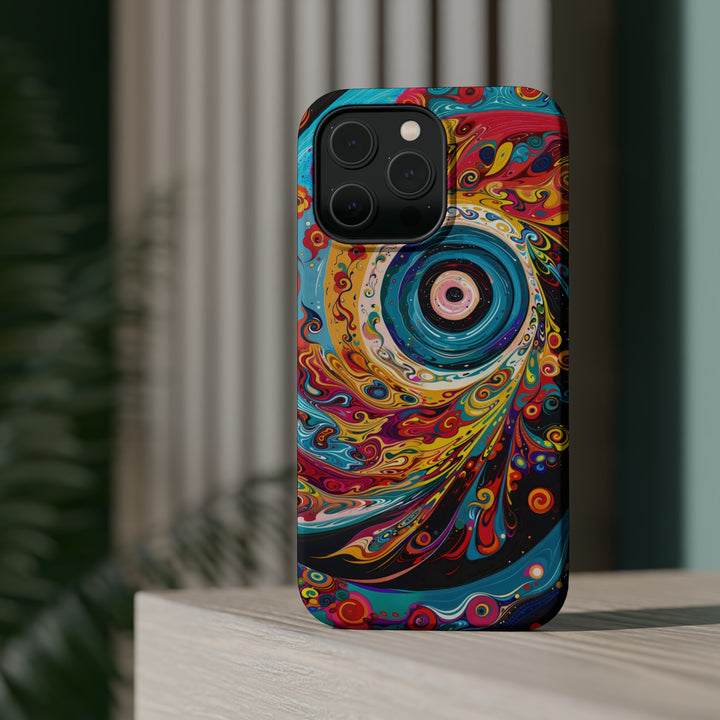 Vibrant Cosmic Swirl - MagSafe Tough Case