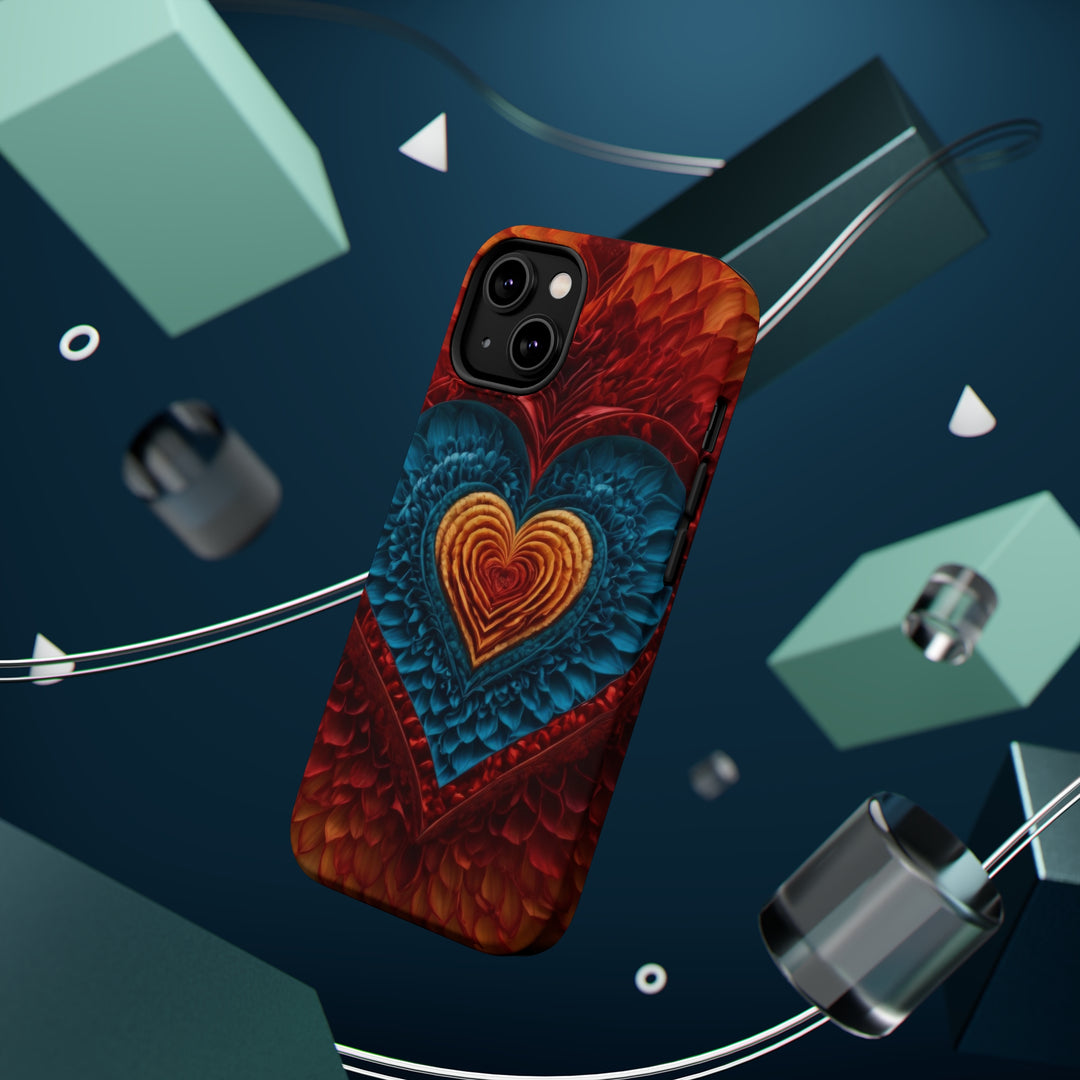 Vibrant Heart Layers - MagSafe Tough Case