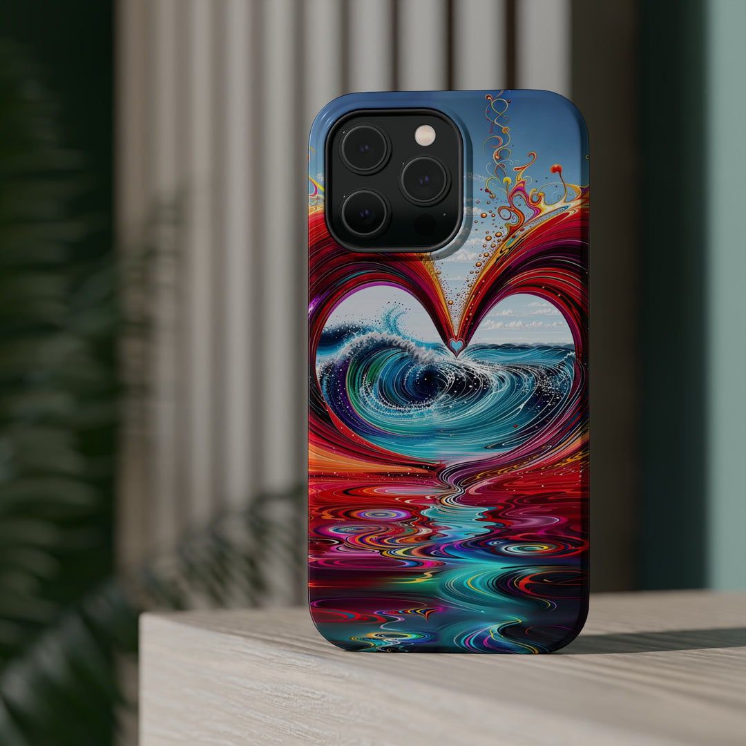 Vibrant Heart Waves - MagSafe Tough Case