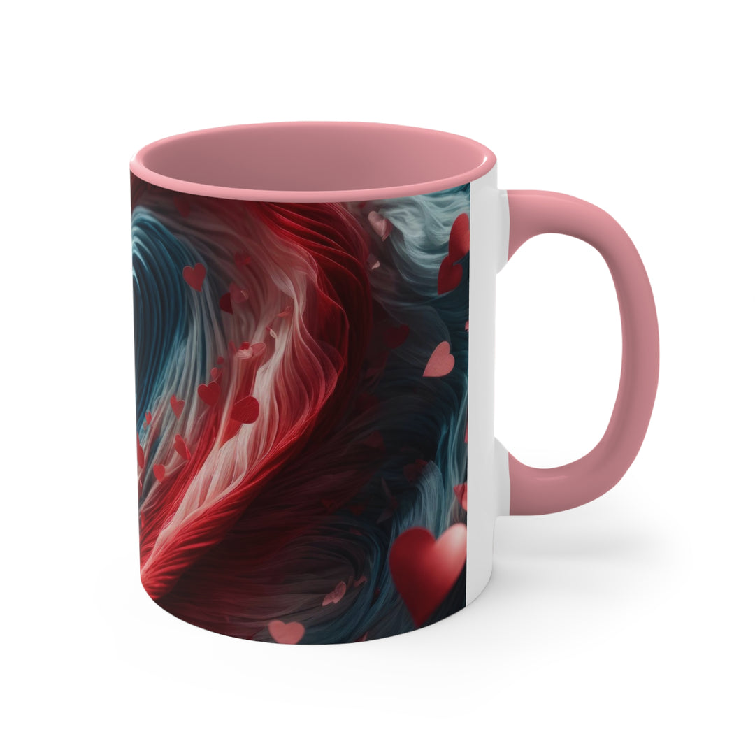 Swirling Heart Embrace - Accent Coffee Mug