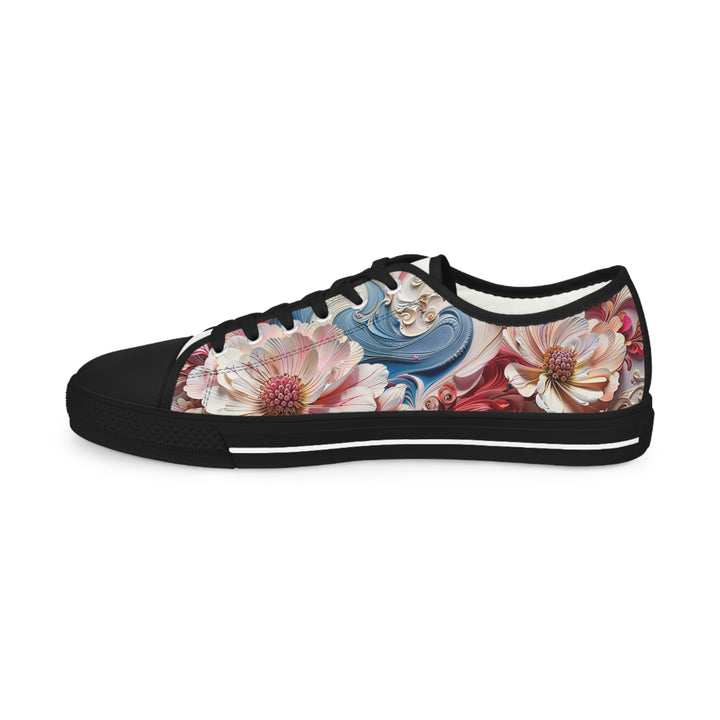 Floral Swirl Abundance - Men's Lowtop Sneakers