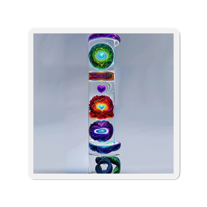 Abstract Chromatic Hearts - Die-cut Magnet - Home Decor - g(0D·IO) - 2" x 2" - Die-Cut - 1 pc