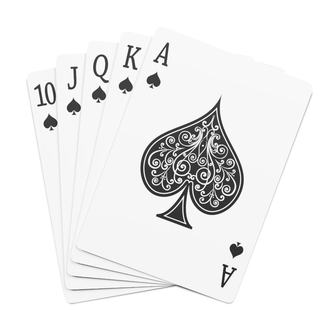 Abstract Chromatic Hearts - Poker Cards - Paper products - g(0D·IO) - 2.47" x 3.47" - White - Semi Glossy