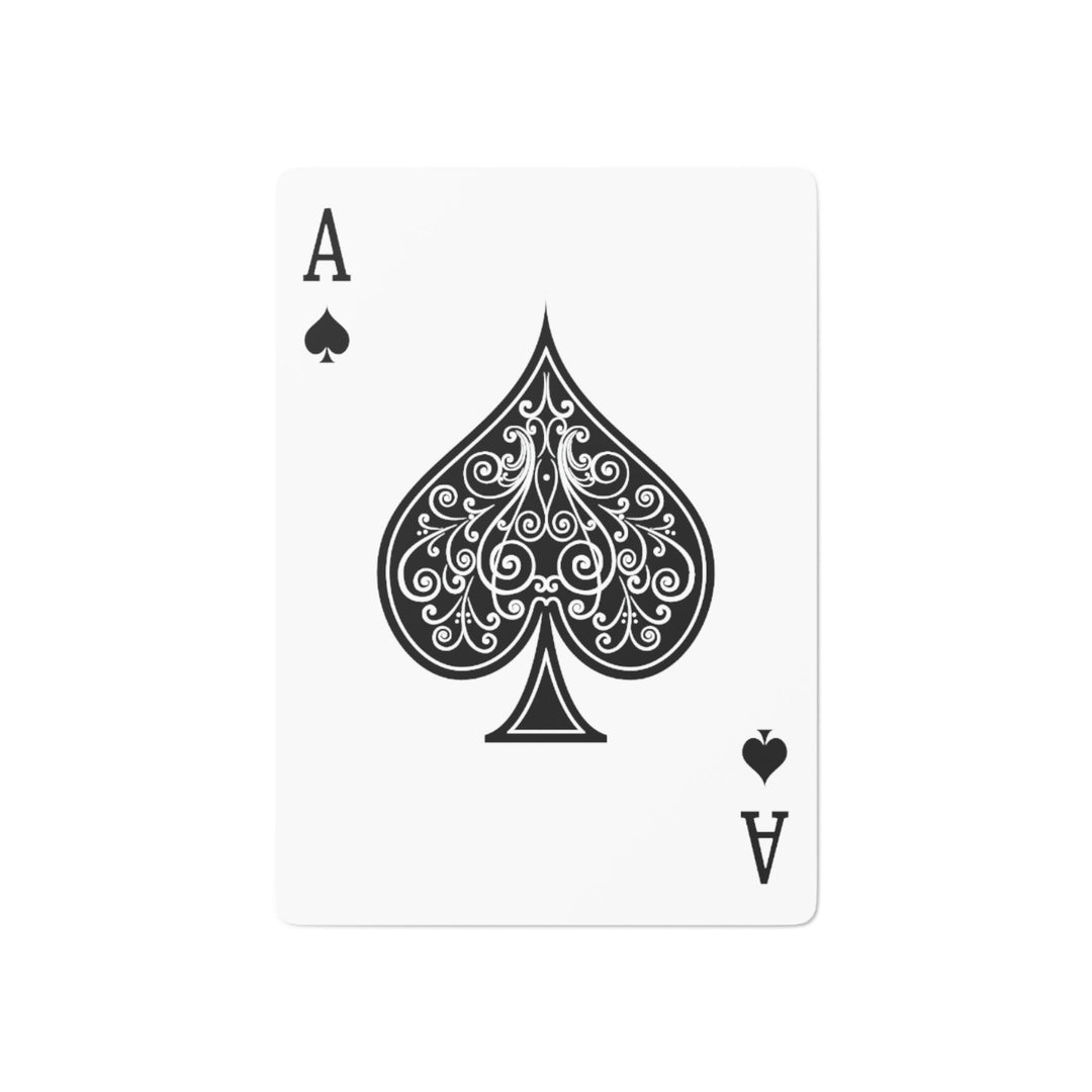 Abstract Chromatic Hearts - Poker Cards - Paper products - g(0D·IO) - 2.47" x 3.47" - White - Semi Glossy