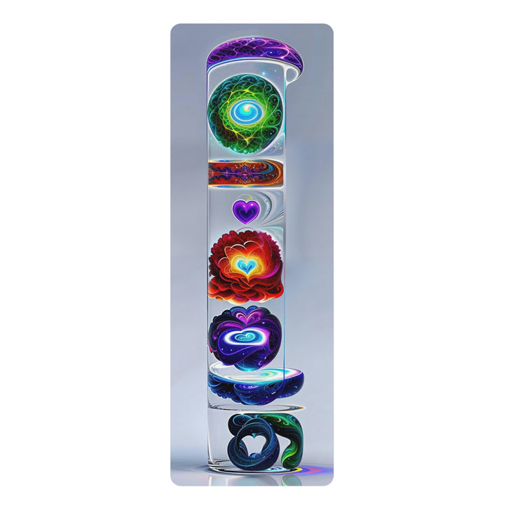Abstract Chromatic Hearts - Yoga Mat - Home Decor - g(0D·IO) - 24” x 68” - -
