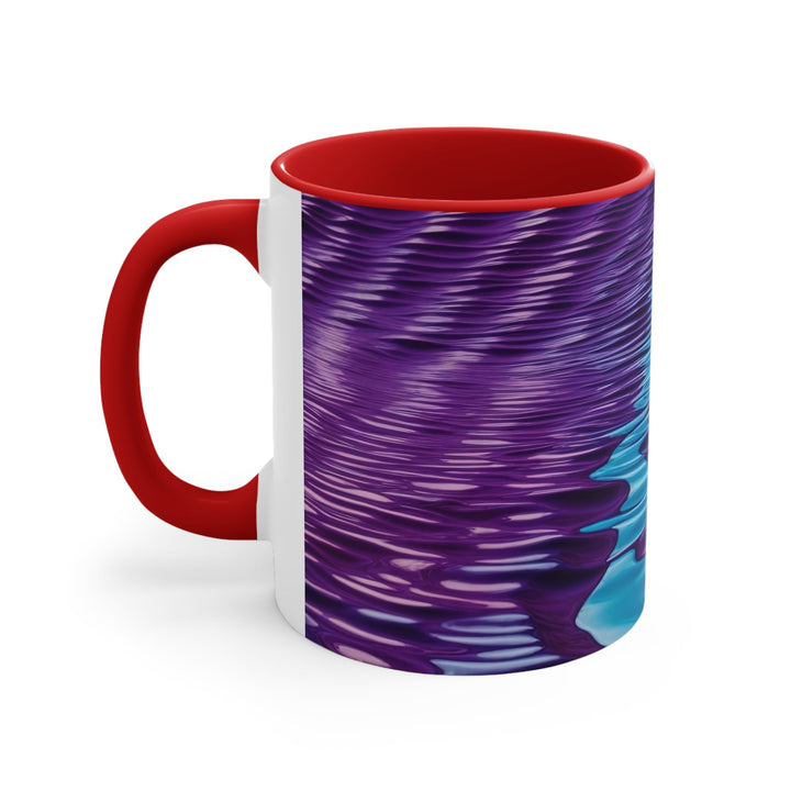 Amethyst Waves Illusion - Accent Coffee Mug - Mug - g(0D·IO) - Pink - 11oz -