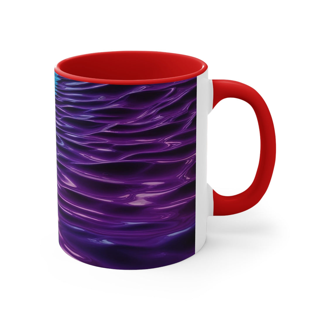 Amethyst Waves Illusion - Accent Coffee Mug - Mug - g(0D·IO) - Pink - 11oz -