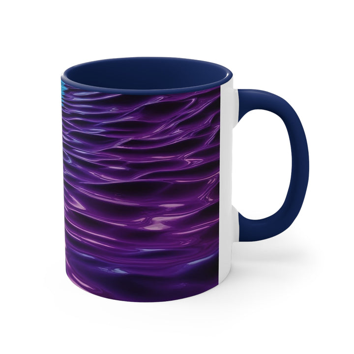 Amethyst Waves Illusion - Accent Coffee Mug - Mug - g(0D·IO) - Pink - 11oz -