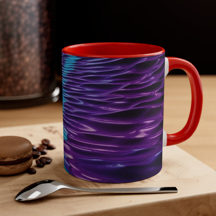 Amethyst Waves Illusion - Accent Coffee Mug - Mug - g(0D·IO) - Pink - 11oz -