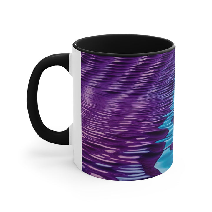 Amethyst Waves Illusion - Accent Coffee Mug - Mug - g(0D·IO) - Pink - 11oz -