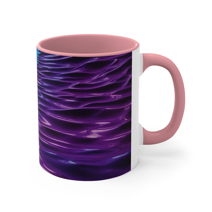 Amethyst Waves Illusion - Accent Coffee Mug - Mug - g(0D·IO) - Pink - 11oz -