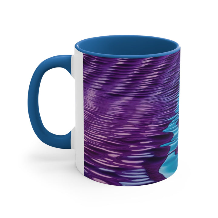 Amethyst Waves Illusion - Accent Coffee Mug - Mug - g(0D·IO) - Pink - 11oz -