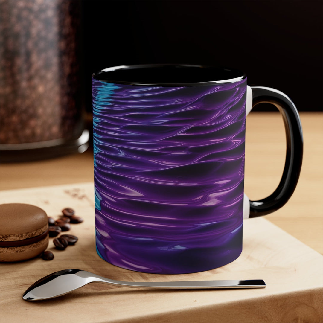 Amethyst Waves Illusion - Accent Coffee Mug - Mug - g(0D·IO) - Pink - 11oz -