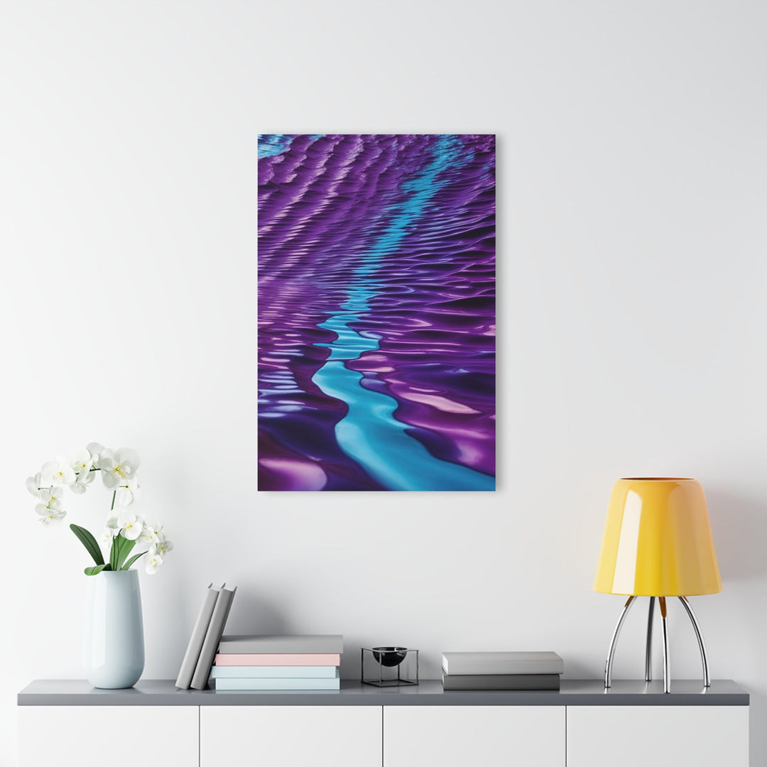 Amethyst Waves Illusion - Acrylic Prints (French Cleat Hanging) - Home Decor - g(0D·IO) - 24" x 36" (Vertical) - 0.25'' -