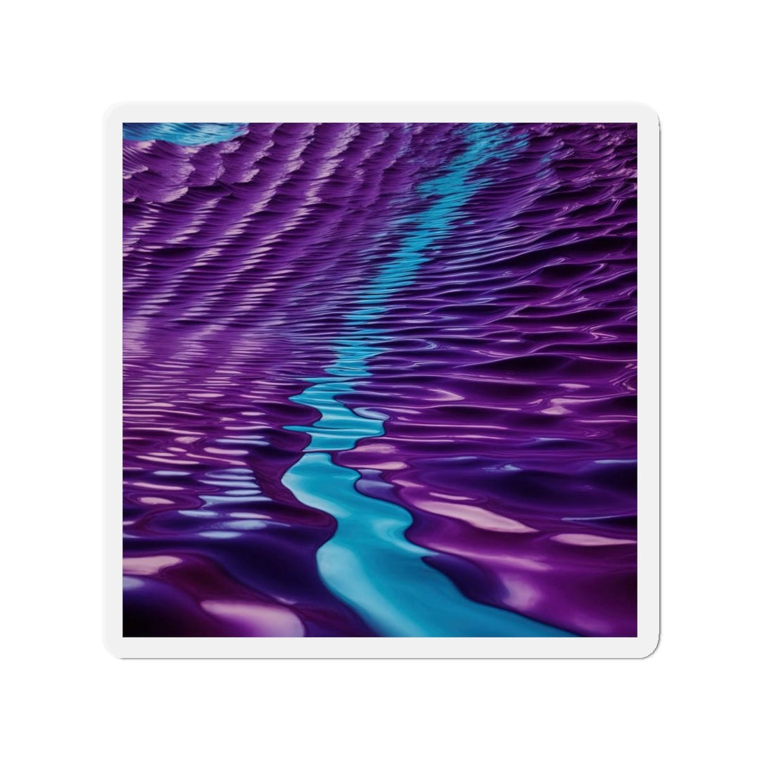 Amethyst Waves Illusion - Die-cut Magnet - Home Decor - g(0D·IO) - 5" x 5" - Die-Cut - 1 pc