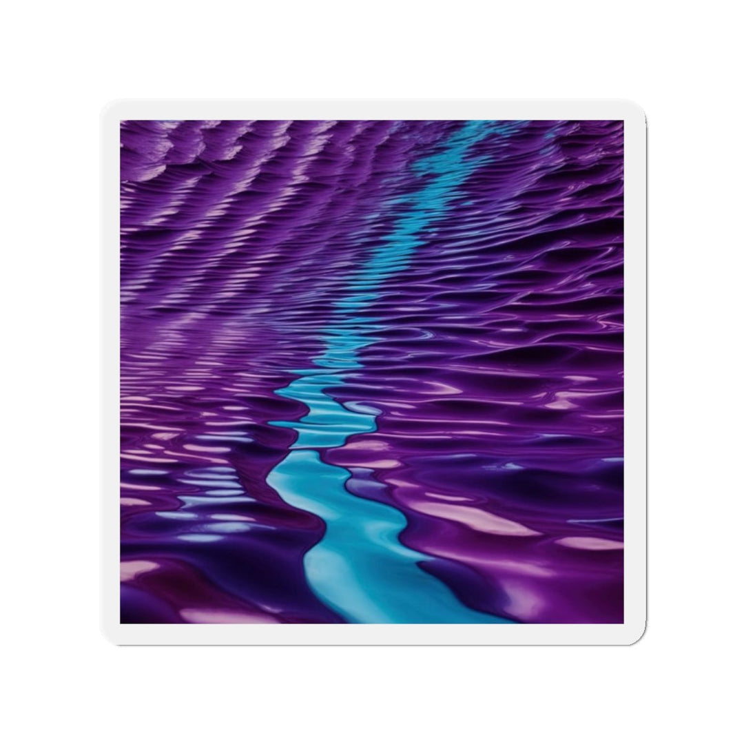 Amethyst Waves Illusion - Die-cut Magnet - Home Decor - g(0D·IO) - 2" x 2" - Die-Cut - 1 pc
