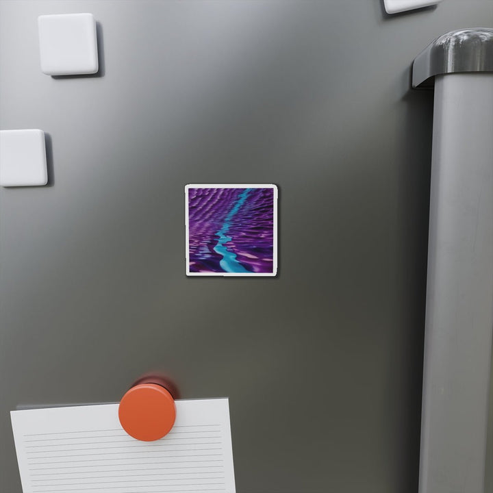 Amethyst Waves Illusion - Die-cut Magnet - Home Decor - g(0D·IO) - 6 × 6" - Die-Cut - 1 pc