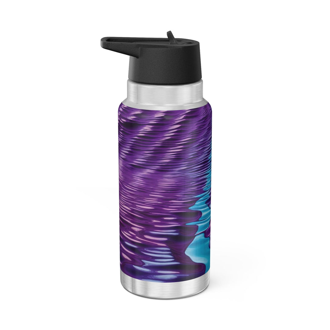 Amethyst Waves Illusion - Gator Tumbler 32oz - Mug - g(0D·IO) - Silver - 32oz -