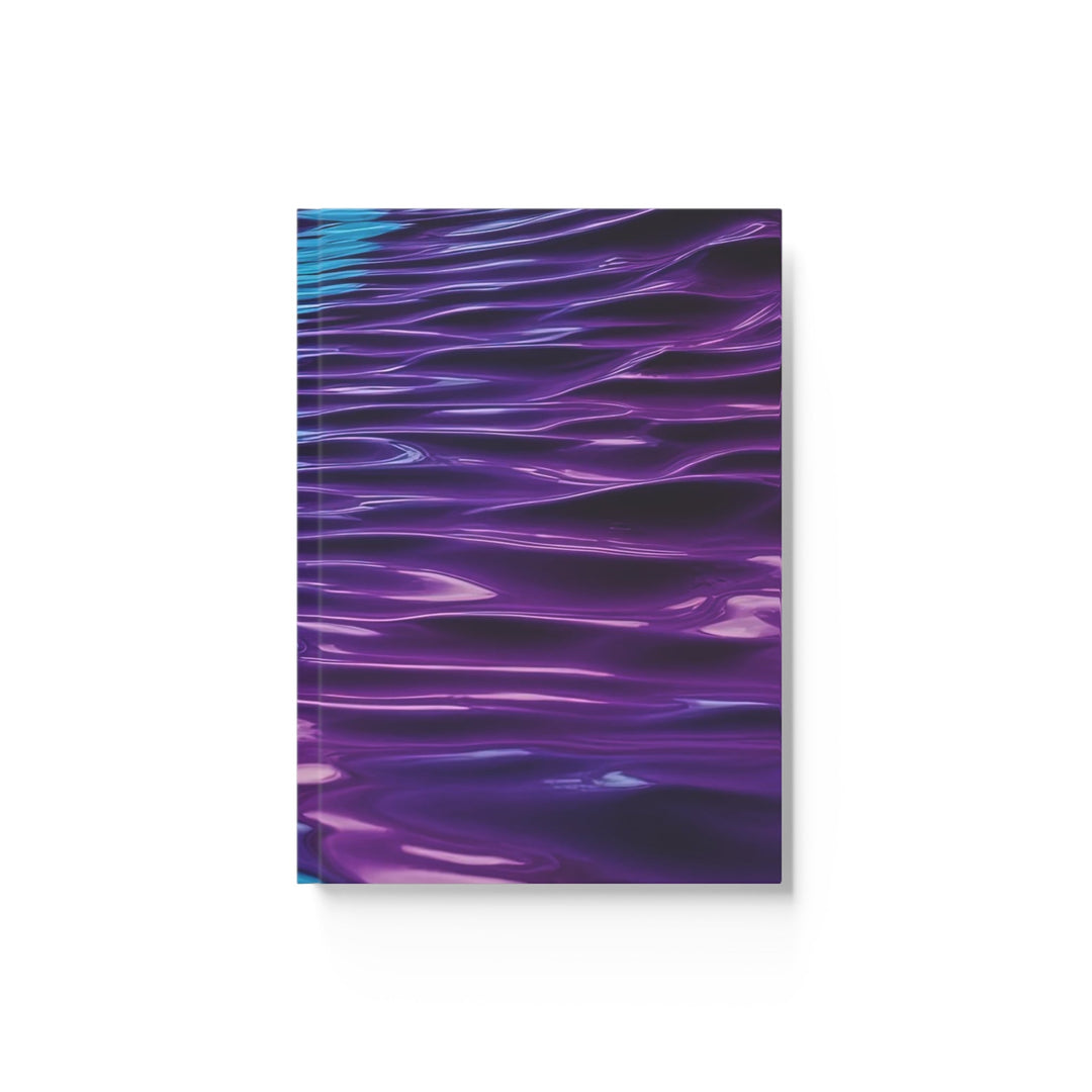 Amethyst Waves Illusion - Hard Backed Journal - Paper products - g(0D·IO) - Blank - A5 - White