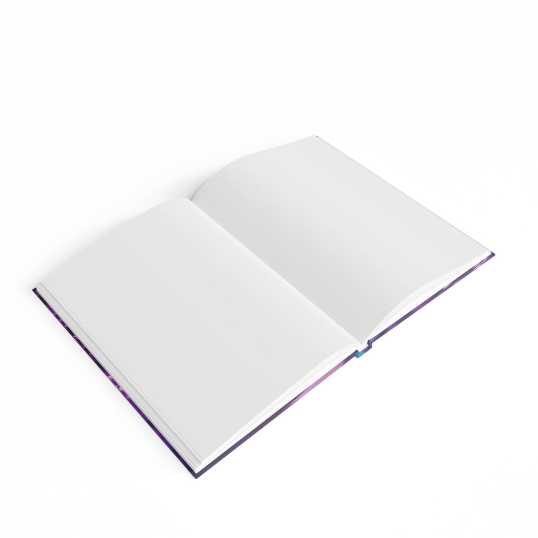 Amethyst Waves Illusion - Hard Backed Journal - Paper products - g(0D·IO) - Graph - A5 - White