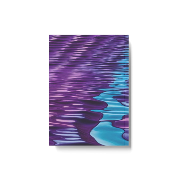 Amethyst Waves Illusion - Hard Backed Journal - Paper products - g(0D·IO) - Graph - A5 - White