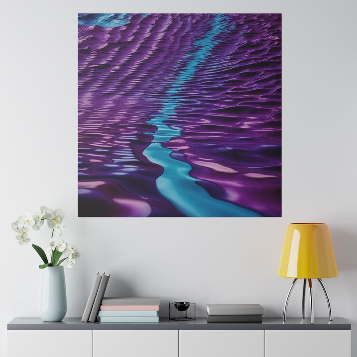 Amethyst Waves Illusion - Matte Canvas - Canvas - g(0D·IO) - 32" x 32" (Square) - 0.75'' -