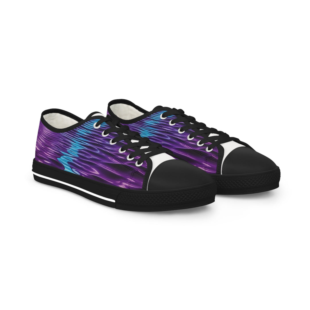 Amethyst Waves Illusion - Men's Lowtop Sneakers - Shoes - g(0D·IO) - US 5 - Black sole -