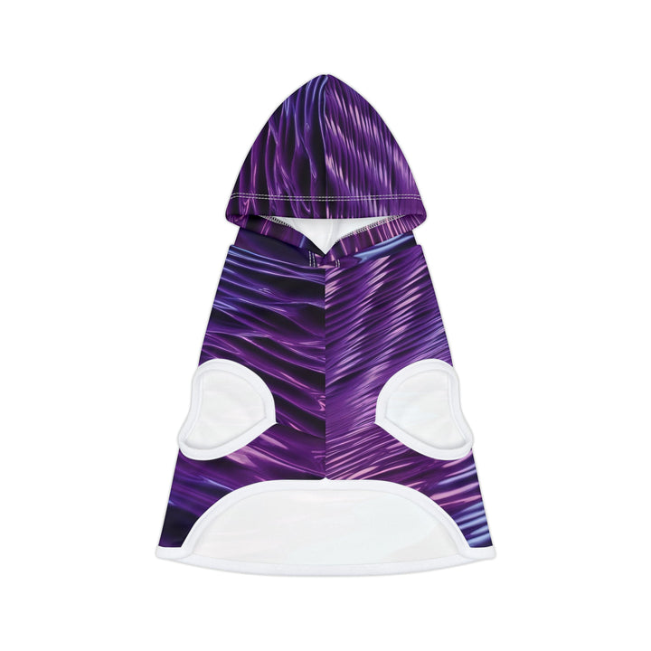 Amethyst Waves Illusion - Pet Hoodie - Pets - g(0D·IO) - XXS - White Rib -