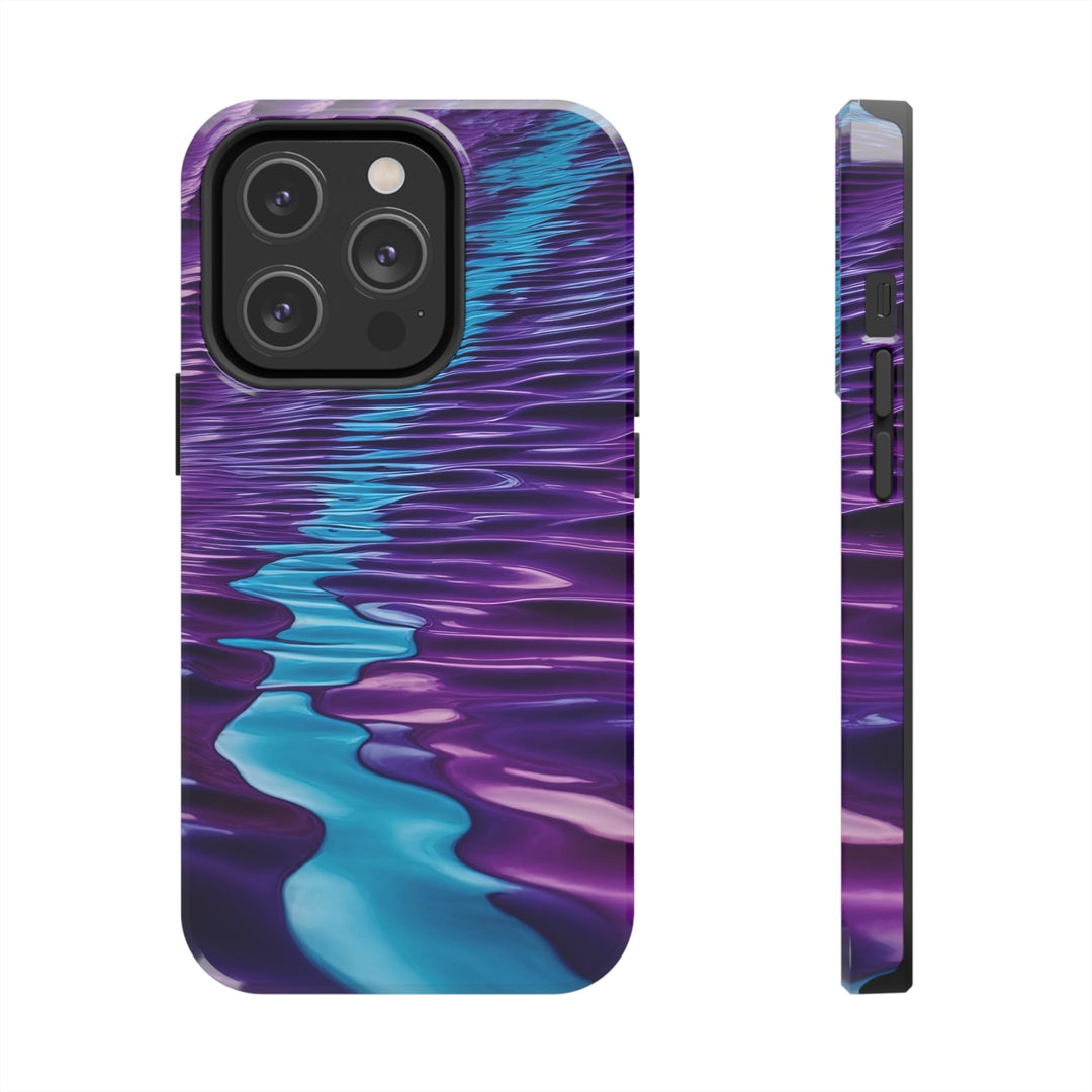 Amethyst Waves Illusion - Tough Phone Case - Phone Case - g(0D·IO) - iPhone 14 Pro - -