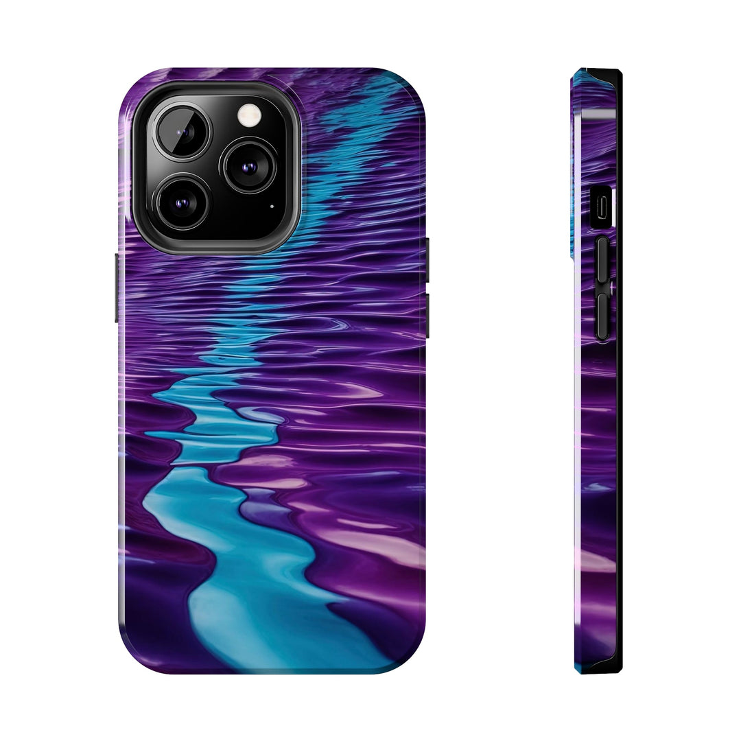 Amethyst Waves Illusion - Tough Phone Case - Phone Case - g(0D·IO) - iPhone 13 Pro - -