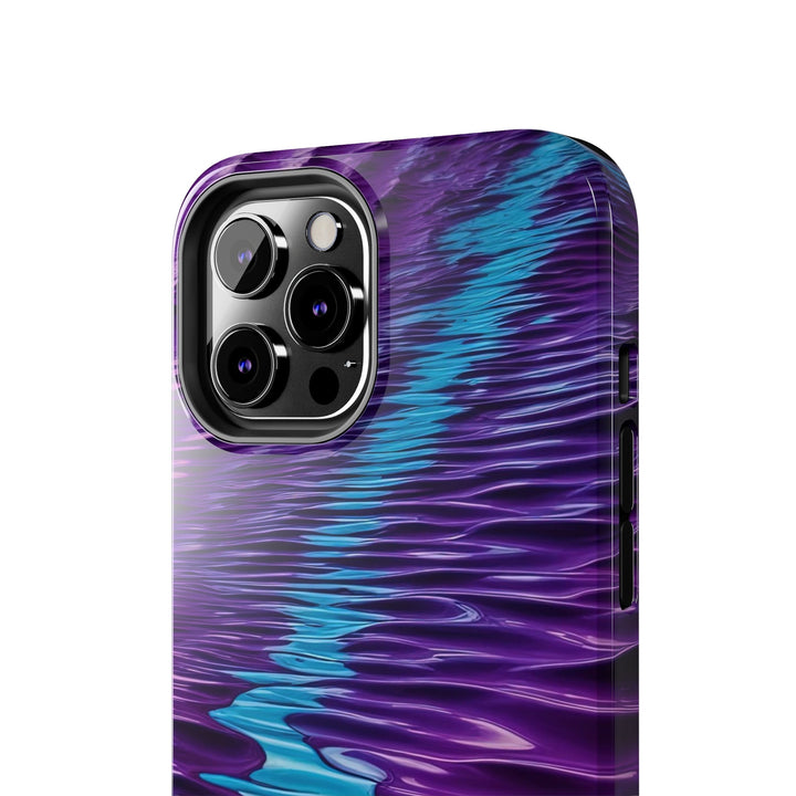 Amethyst Waves Illusion - Tough Phone Case - Phone Case - g(0D·IO) - iPhone 13 Mini - -