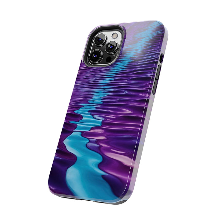 Amethyst Waves Illusion - Tough Phone Case - Phone Case - g(0D·IO) - iPhone 13 Mini - -