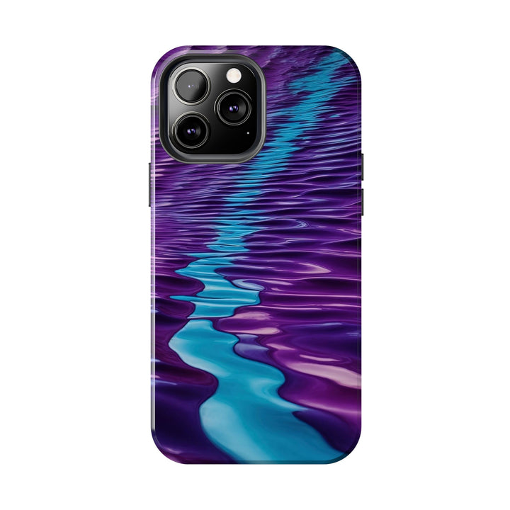 Amethyst Waves Illusion - Tough Phone Case - Phone Case - g(0D·IO) - iPhone 13 Mini - -