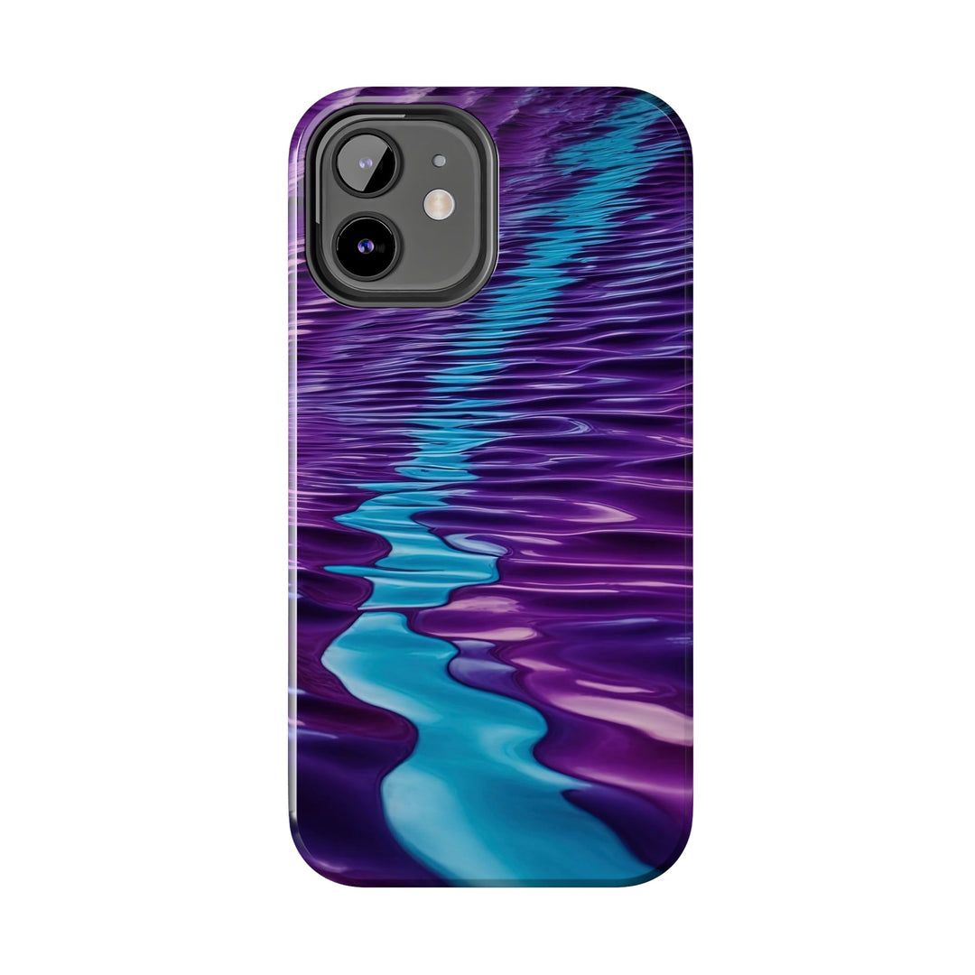 Amethyst Waves Illusion - Tough Phone Case - Phone Case - g(0D·IO) - iPhone 13 Mini - -