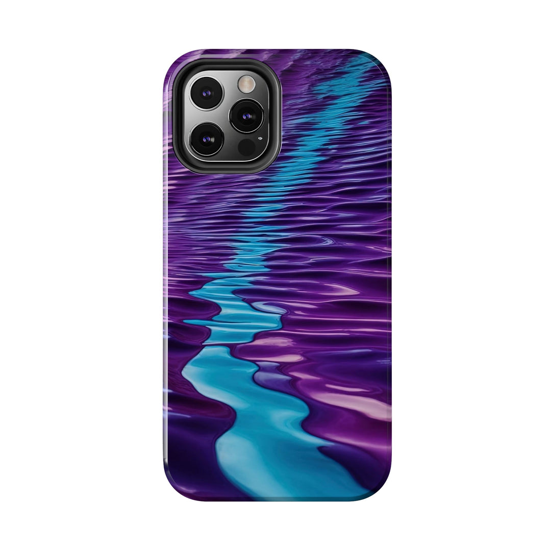 Amethyst Waves Illusion - Tough Phone Case - Phone Case - g(0D·IO) - iPhone 13 Mini - -