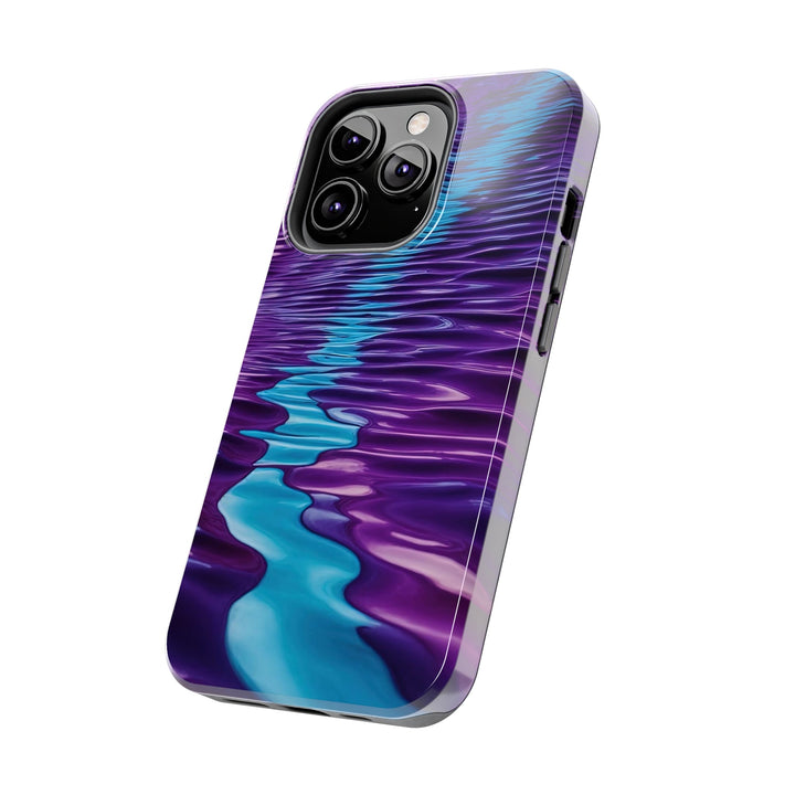 Amethyst Waves Illusion - Tough Phone Case - Phone Case - g(0D·IO) - iPhone 13 Mini - -