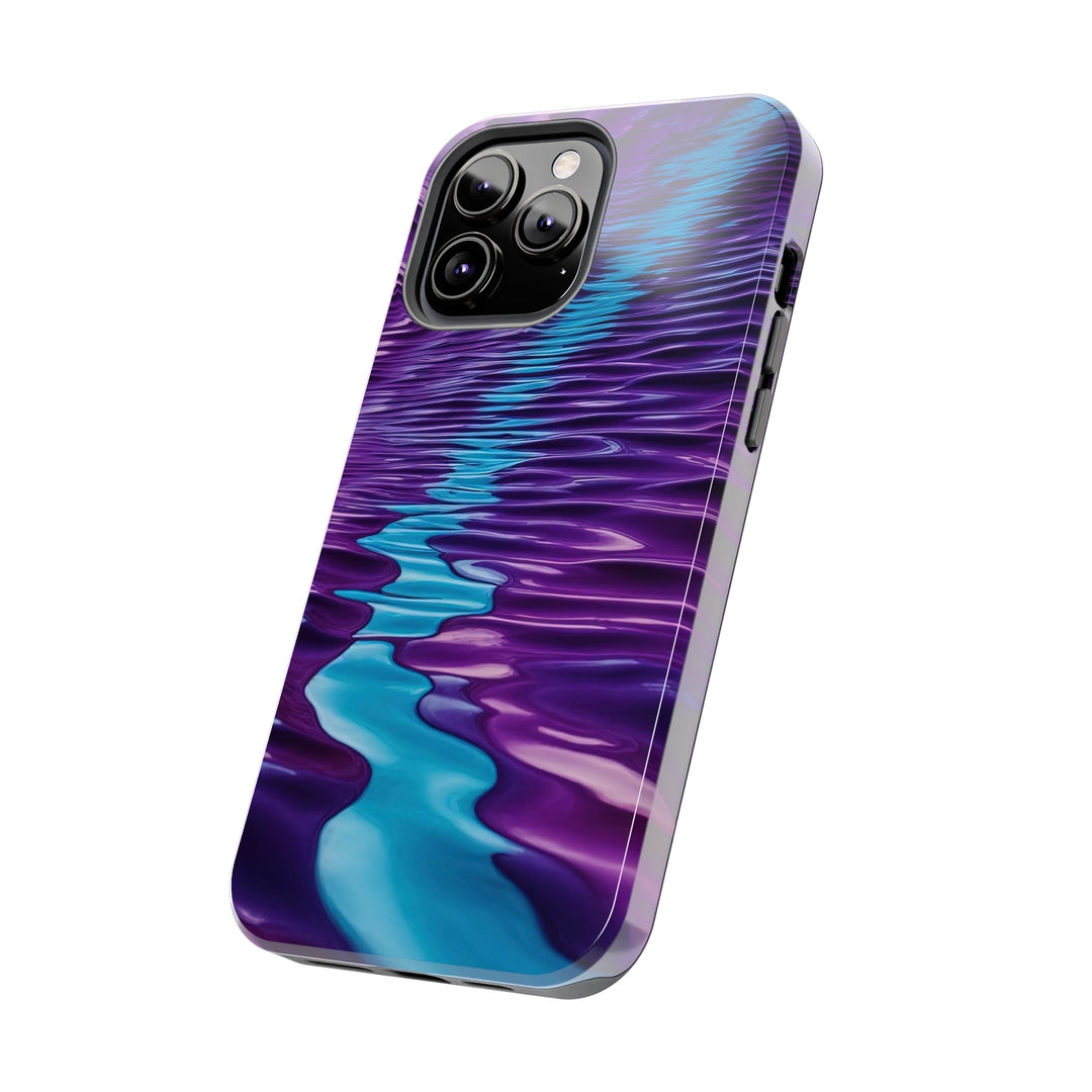 Amethyst Waves Illusion - Tough Phone Case - Phone Case - g(0D·IO) - iPhone 13 Mini - -