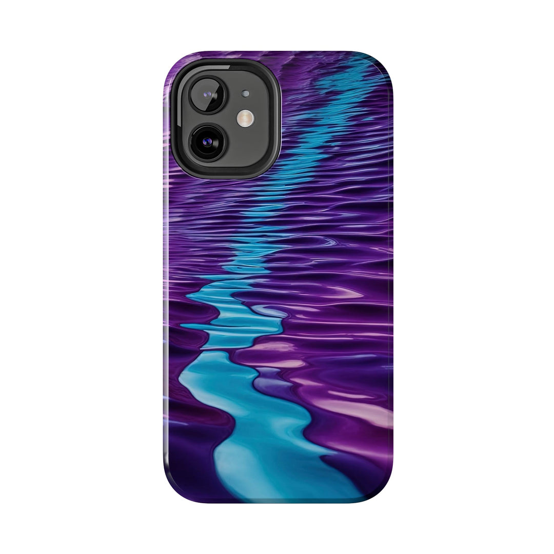 Amethyst Waves Illusion - Tough Phone Case - Phone Case - g(0D·IO) - iPhone 13 Mini - -