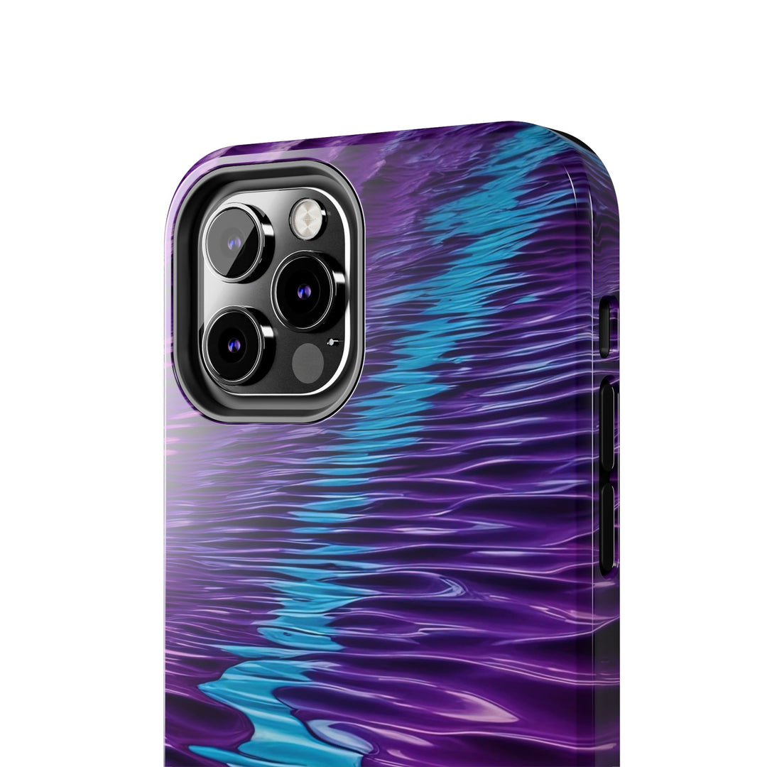 Amethyst Waves Illusion - Tough Phone Case - Phone Case - g(0D·IO) - iPhone 13 Mini - -