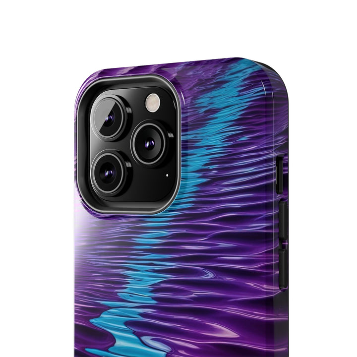 Amethyst Waves Illusion - Tough Phone Case - Phone Case - g(0D·IO) - iPhone 13 Mini - -