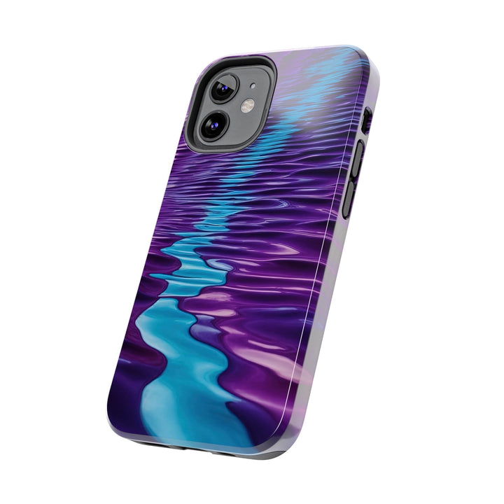 Amethyst Waves Illusion - Tough Phone Case - Phone Case - g(0D·IO) - iPhone 13 Mini - -