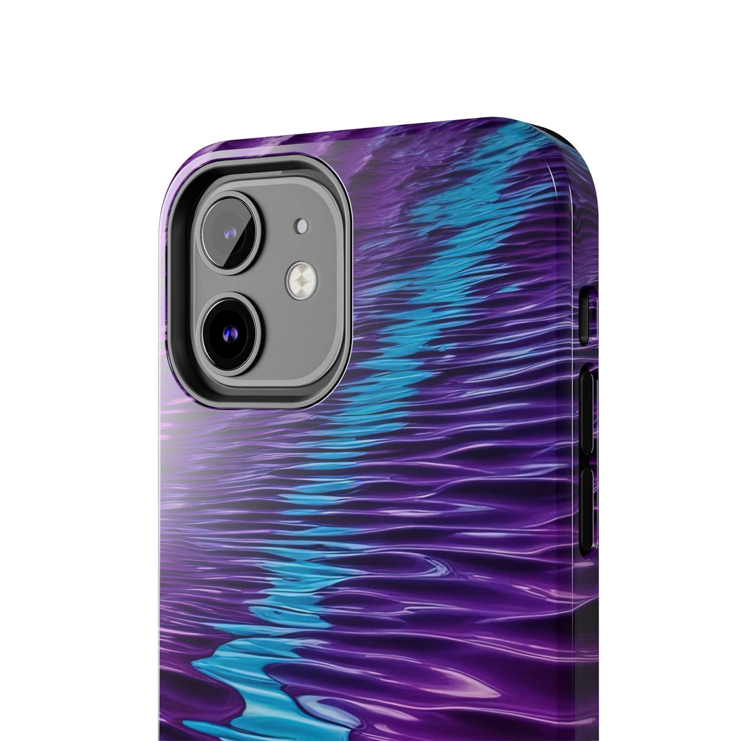 Amethyst Waves Illusion - Tough Phone Case - Phone Case - g(0D·IO) - iPhone 13 Mini - -