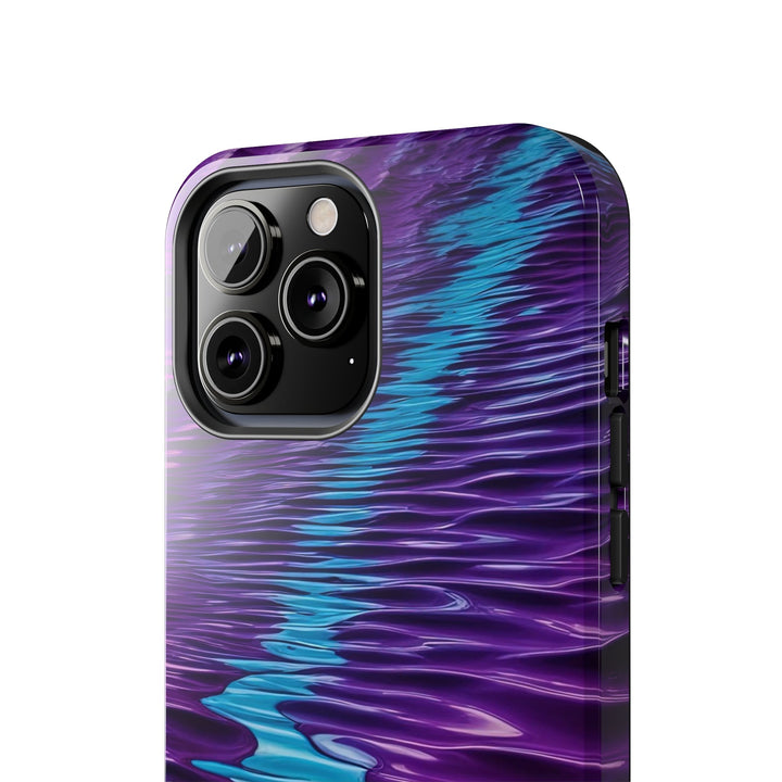 Amethyst Waves Illusion - Tough Phone Case - Phone Case - g(0D·IO) - iPhone 13 Mini - -