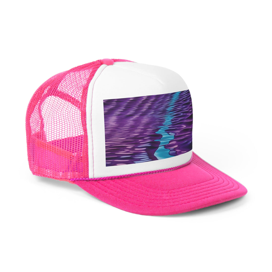 Amethyst Waves Illusion - Trucker Hat - Hats - g(0D·IO) - Pink - One size -