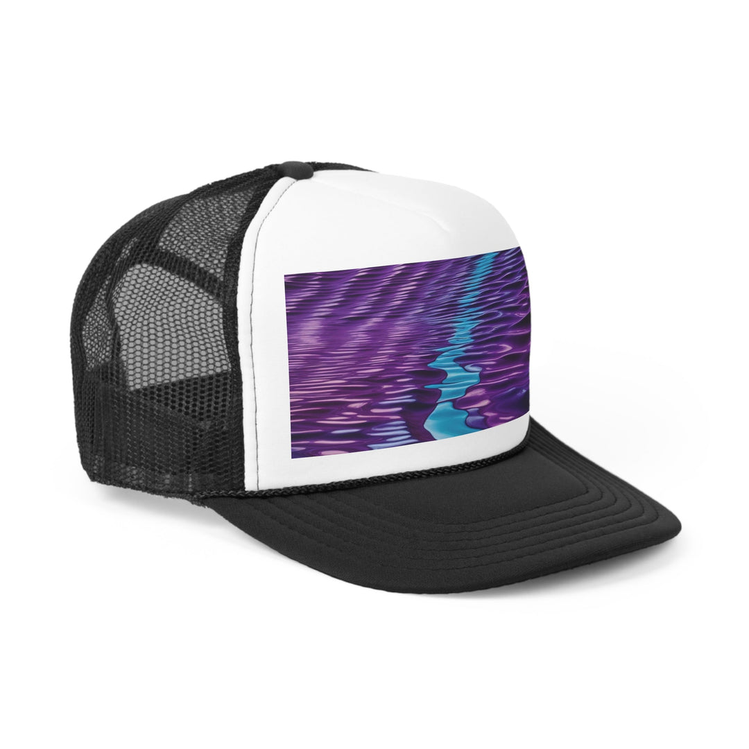 Amethyst Waves Illusion - Trucker Hat - Hats - g(0D·IO) - Pink - One size -