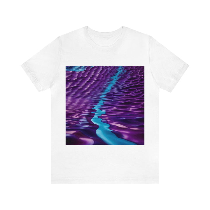 Amethyst Waves Illusion - Unisex Jersey Short Sleeve Tee - T-Shirt - g(0D·IO) - White - S -