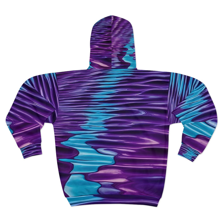 Amethyst Waves Illusion - Unisex Zip Hoodie - All Over Prints - g(0D·IO) - XS - -