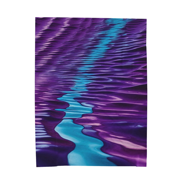 Amethyst Waves Illusion - Velveteen Plush Blanket - All Over Prints - g(0D·IO) - 60" × 80" - -