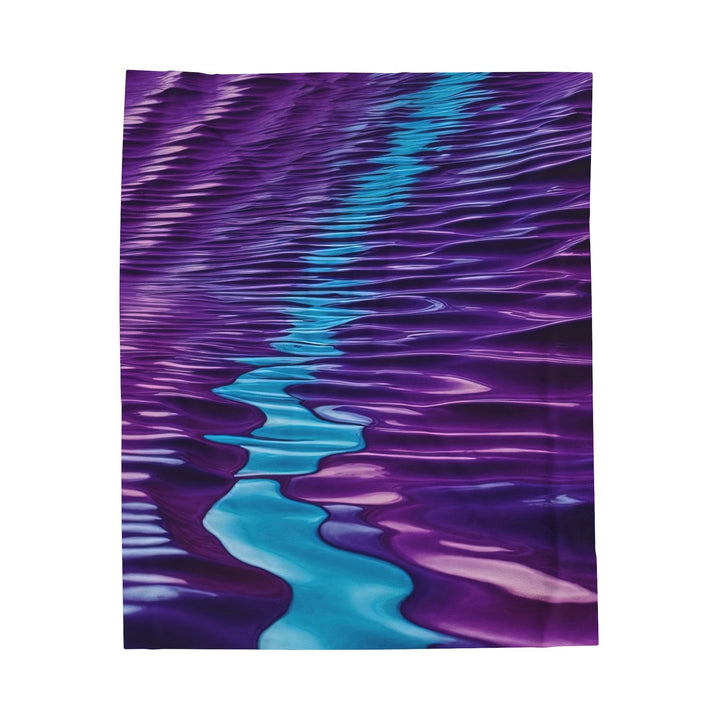 Amethyst Waves Illusion - Velveteen Plush Blanket - All Over Prints - g(0D·IO) - 50" × 60" - -