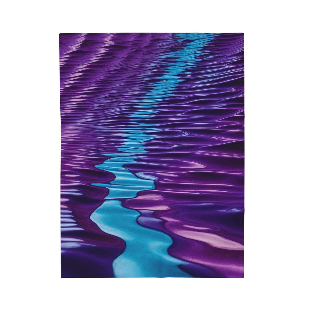 Amethyst Waves Illusion - Velveteen Plush Blanket - All Over Prints - g(0D·IO) - 30" × 40" - -